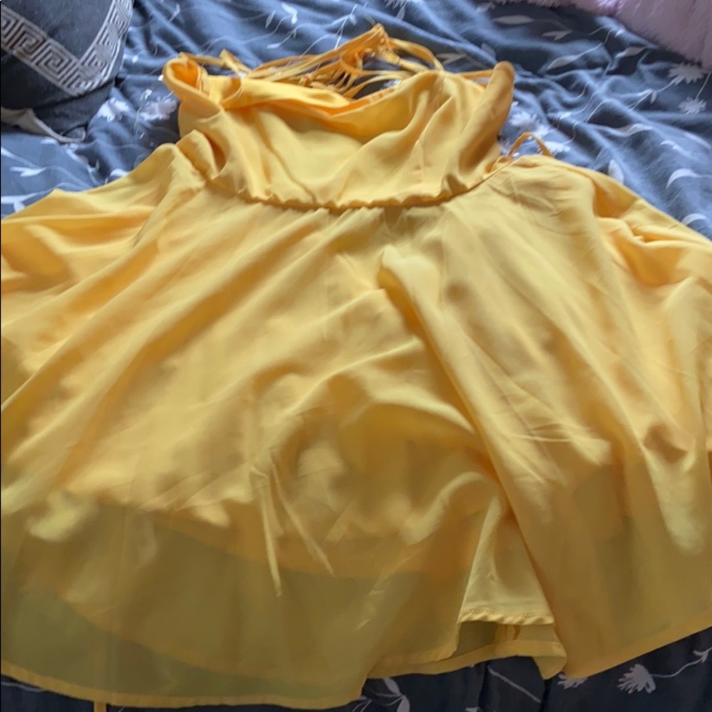 Yellow sun dress
